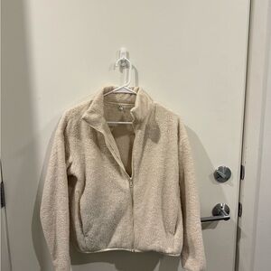 Uniqlo Cream Teddy Jacket